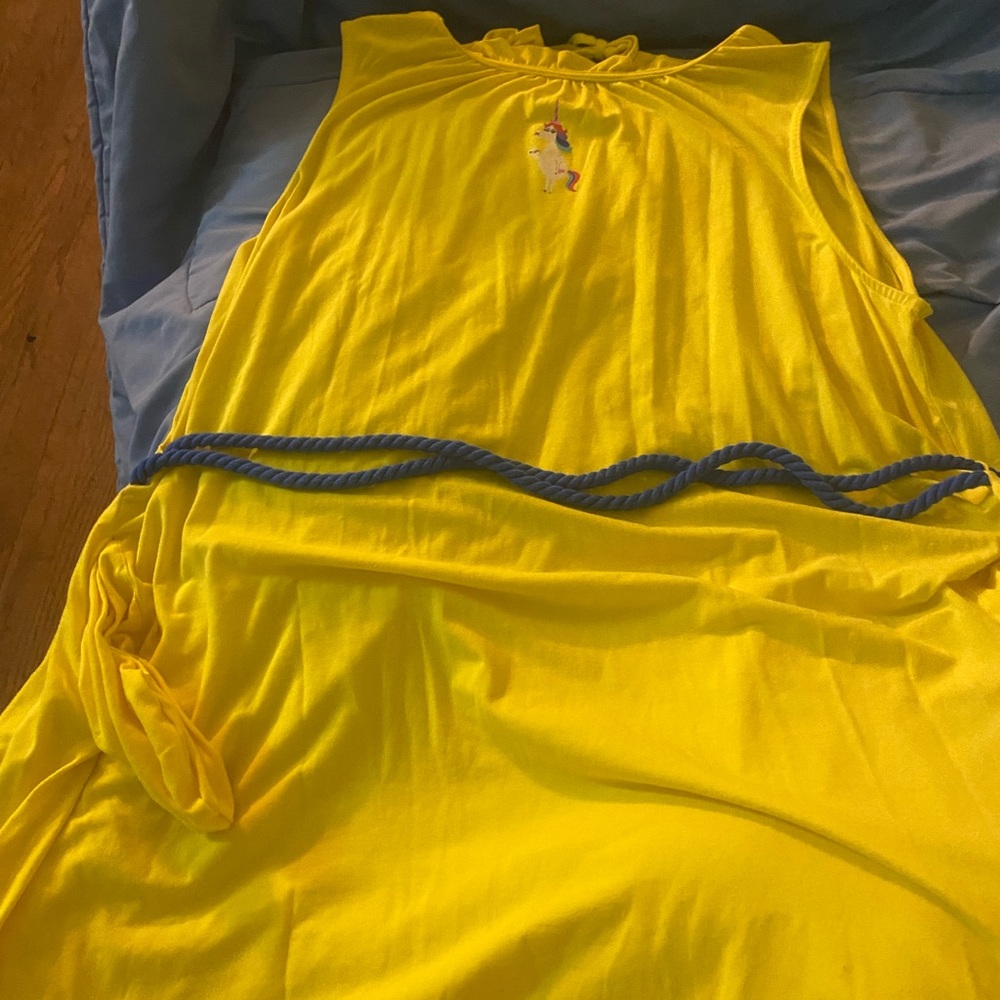 Disney Yellow Unicorn 2X Dress